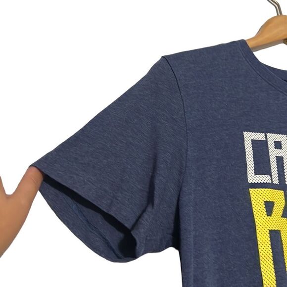 Under Armour T-shirt Boy's Size XL Blue Call Me Boss Short Sleeve Heatgear Loose - Picture 4 of 9